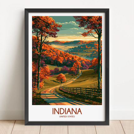Indiana Destination Art Gift