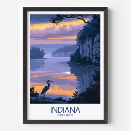 Indiana Destination Art Gift