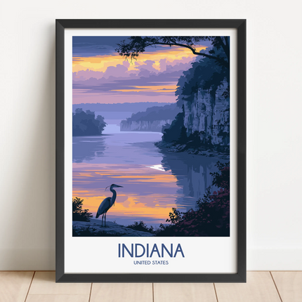Indiana Minimalist Wall Art