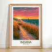 Indiana Retro Travel Illustration