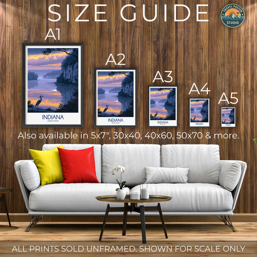 Indiana Scenic Landscape Art