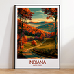 Indiana Souvenir Poster Print