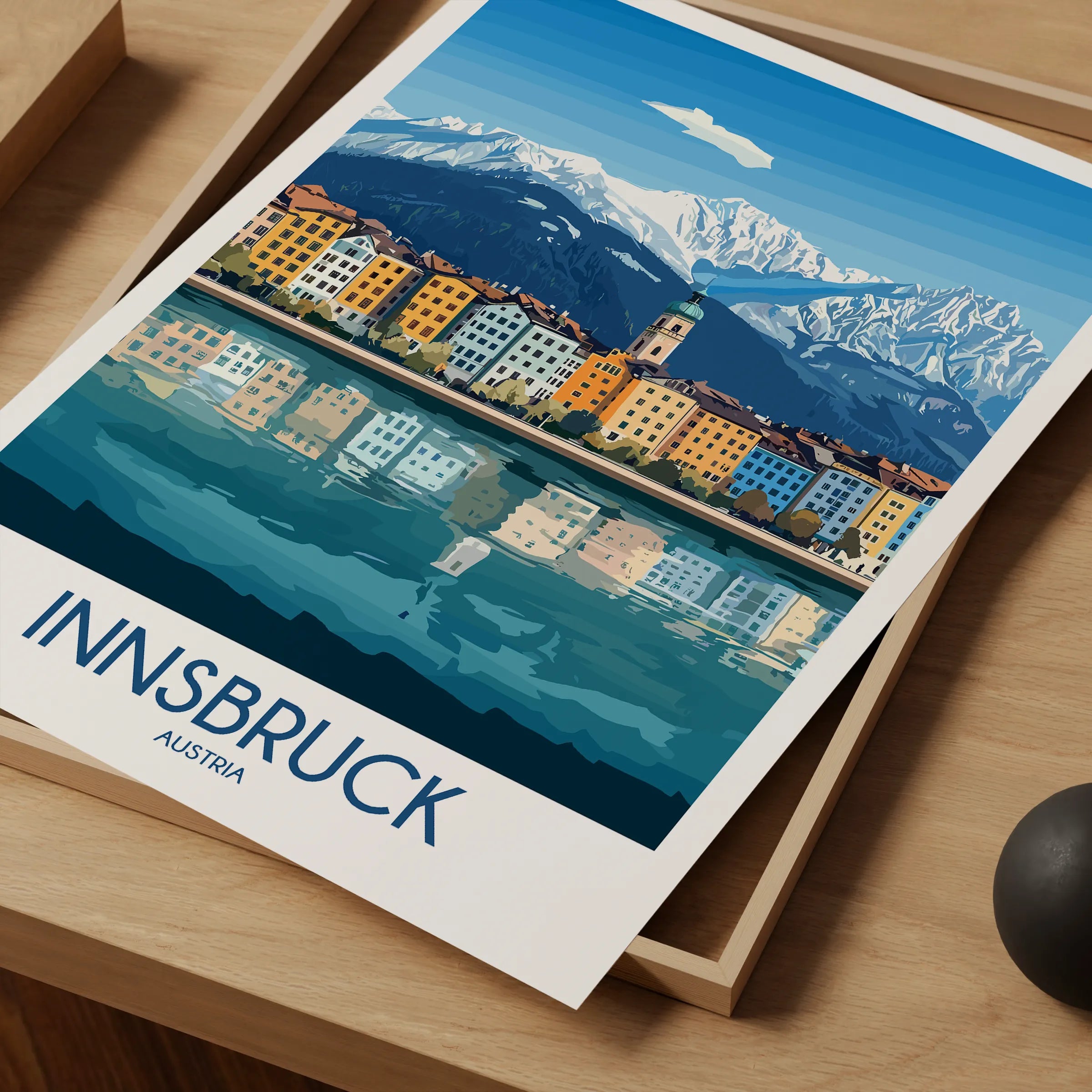 Innsbruck Modern Travel Poster