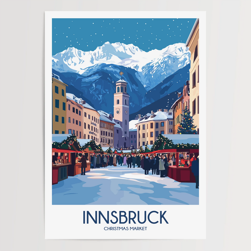 Innsbruck Modern Travel Poster