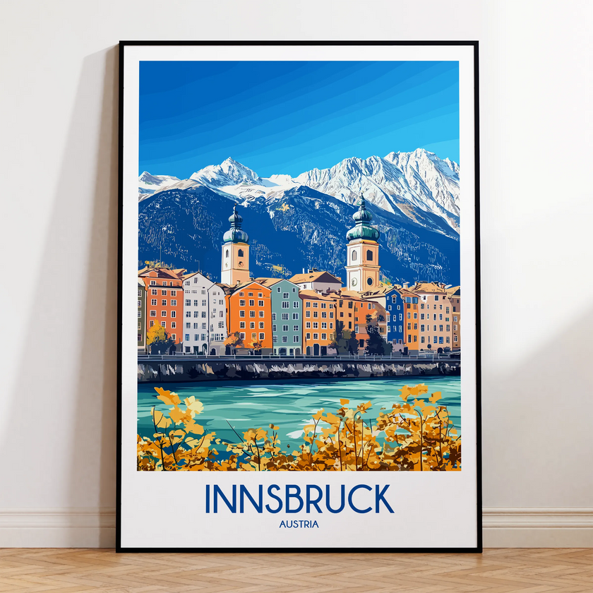 Innsbruck Modern Travel Poster