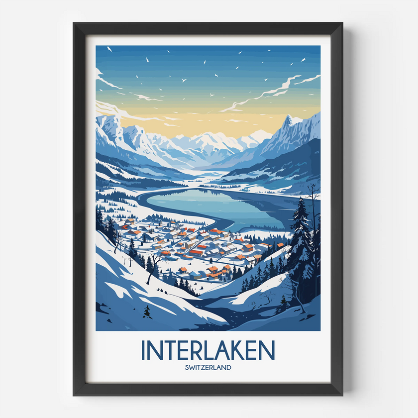Interlaken Scenic Landscape Art