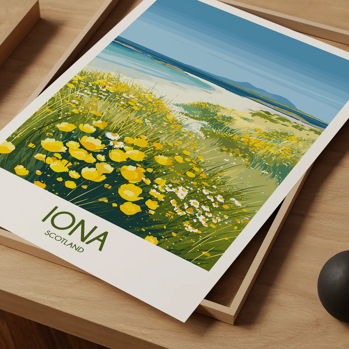 Iona Modern Travel Poster