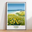 Iona Retro Travel Illustration