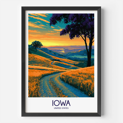 Iowa Destination Art Gift