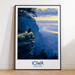 Iowa Minimalist Wall Art
