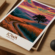 Iowa Modern Travel Poster