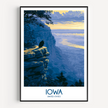 Iowa Modern Travel Poster