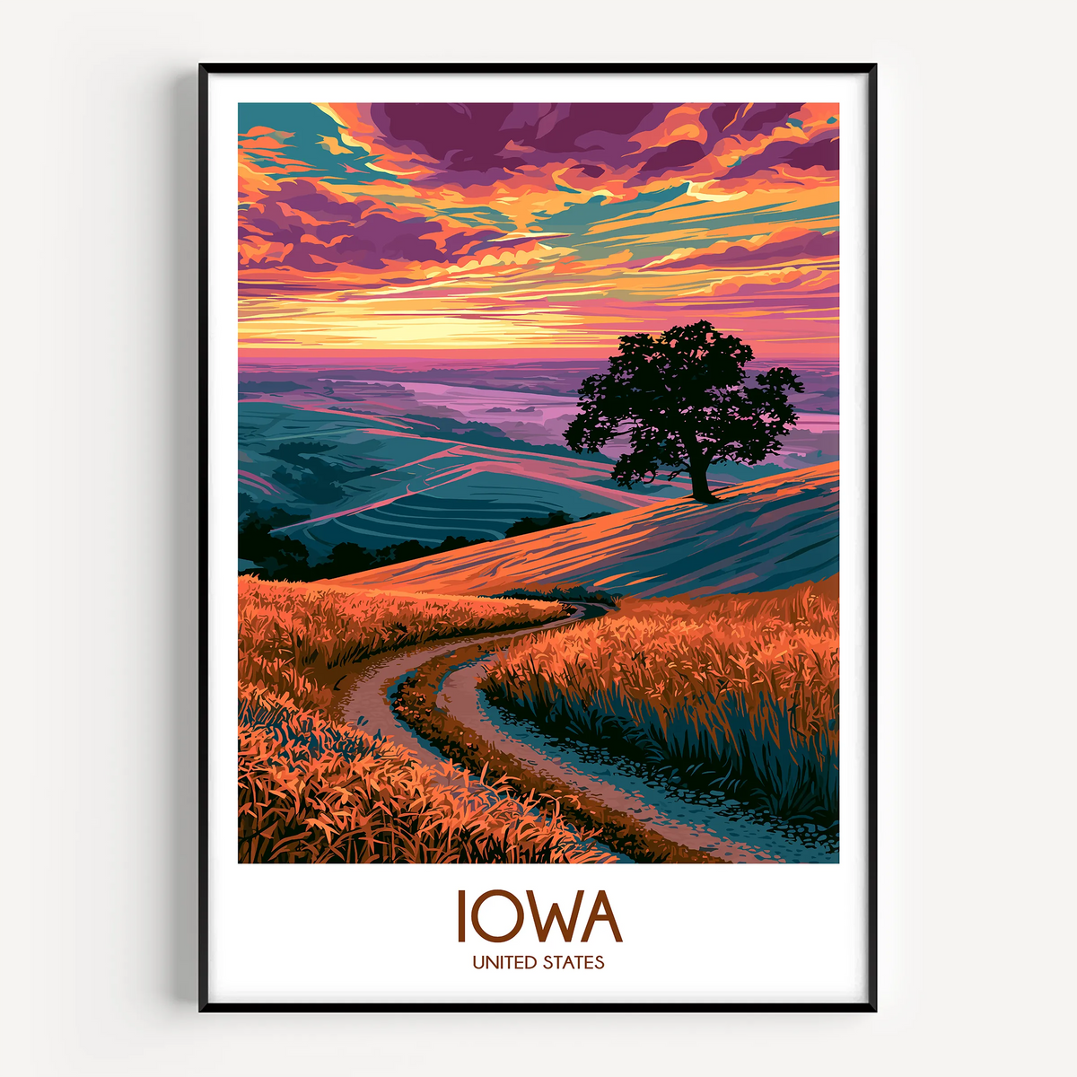 Iowa Scenic Landscape Art