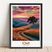 Iowa Souvenir Poster Print