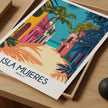 Isla Mujeres Retro Travel Illustration
