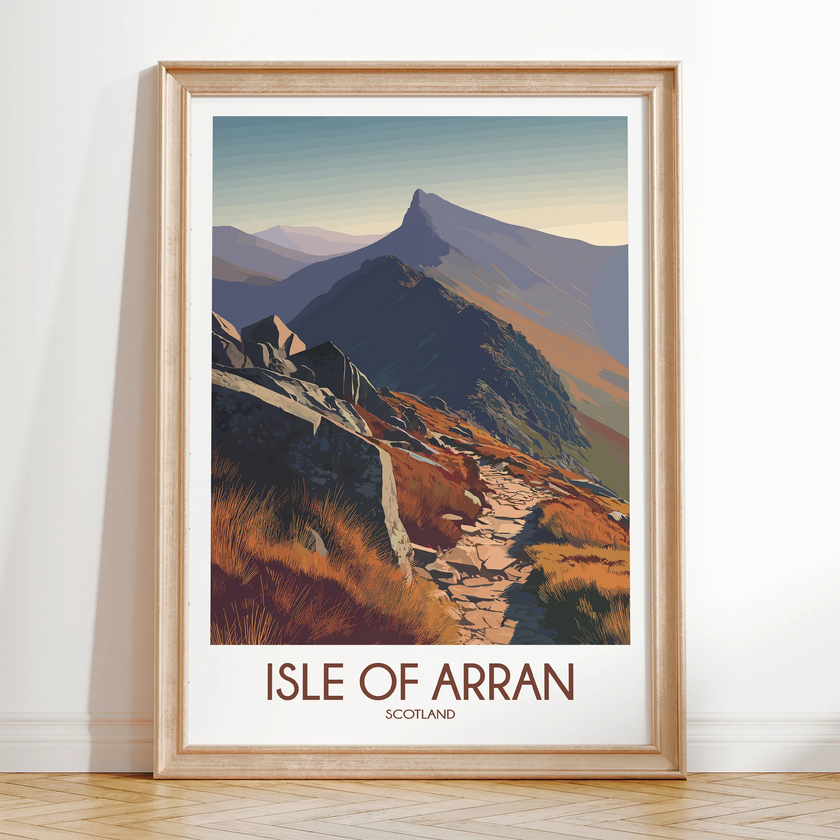 Isle Of Arran Modern Travel Poster