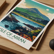 Isle Of Arran Retro Travel Illustration