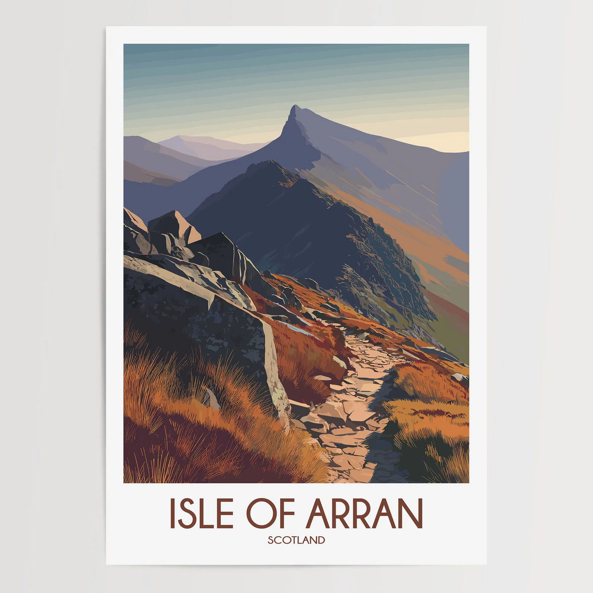 Isle Of Arran Vintage Style Print