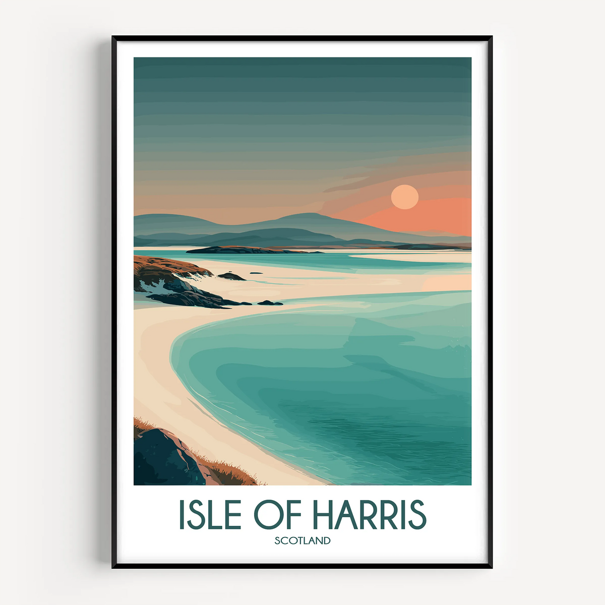 Isle Of Harris Modern Travel Poster
