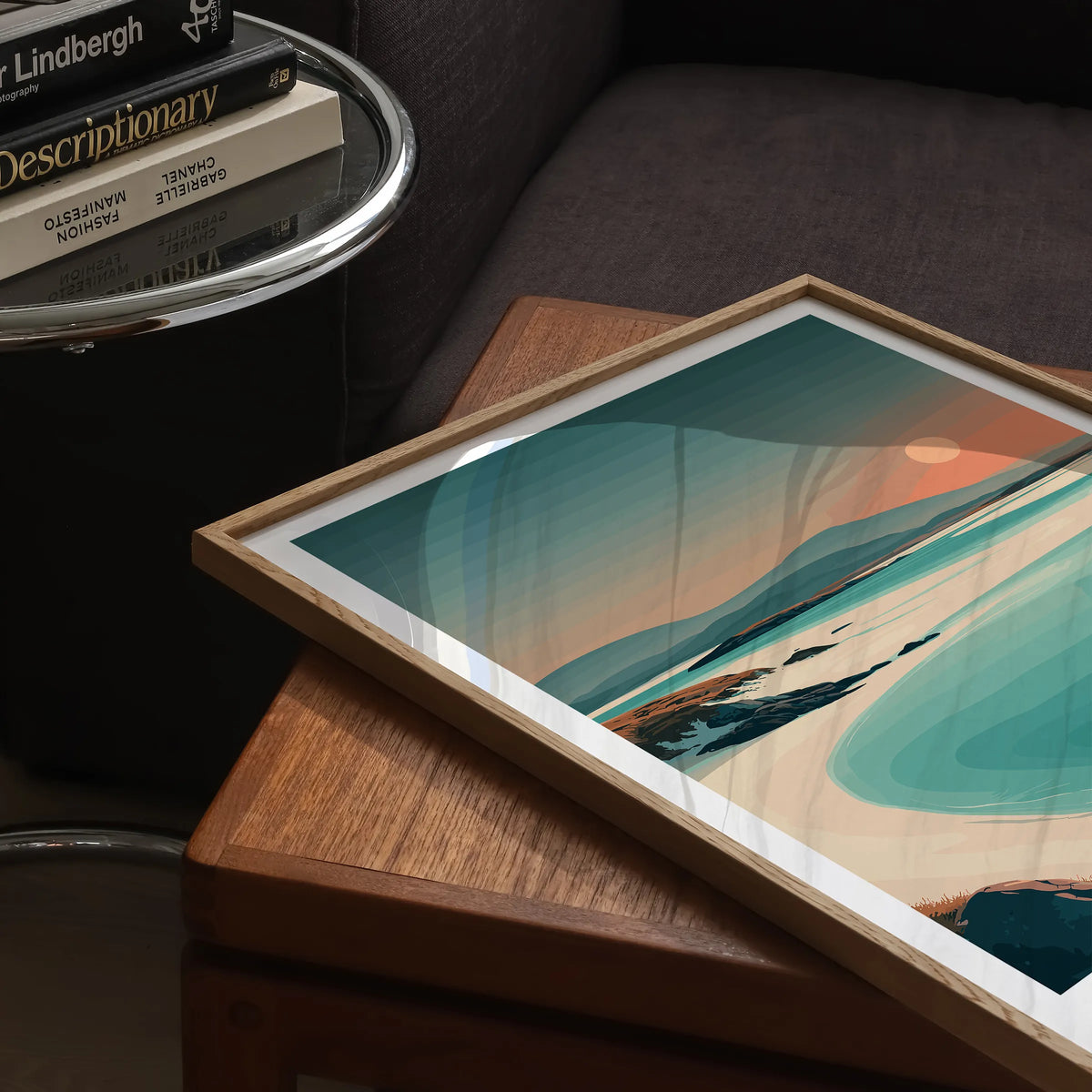Isle Of Harris Retro Travel Illustration