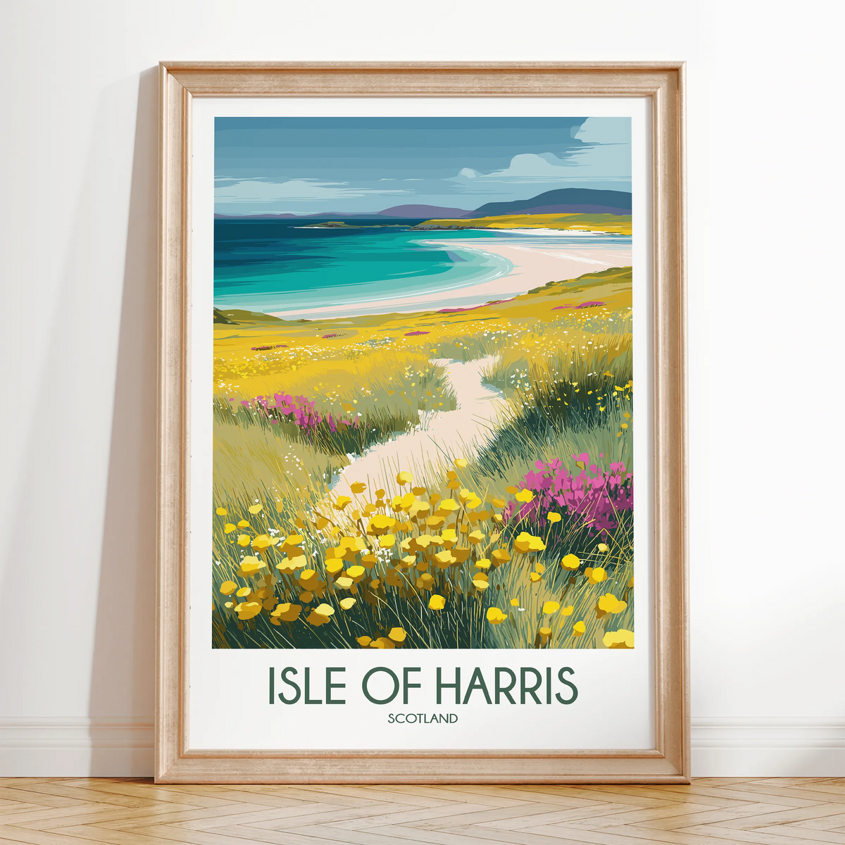 Isle Of Harris Vintage Style Print