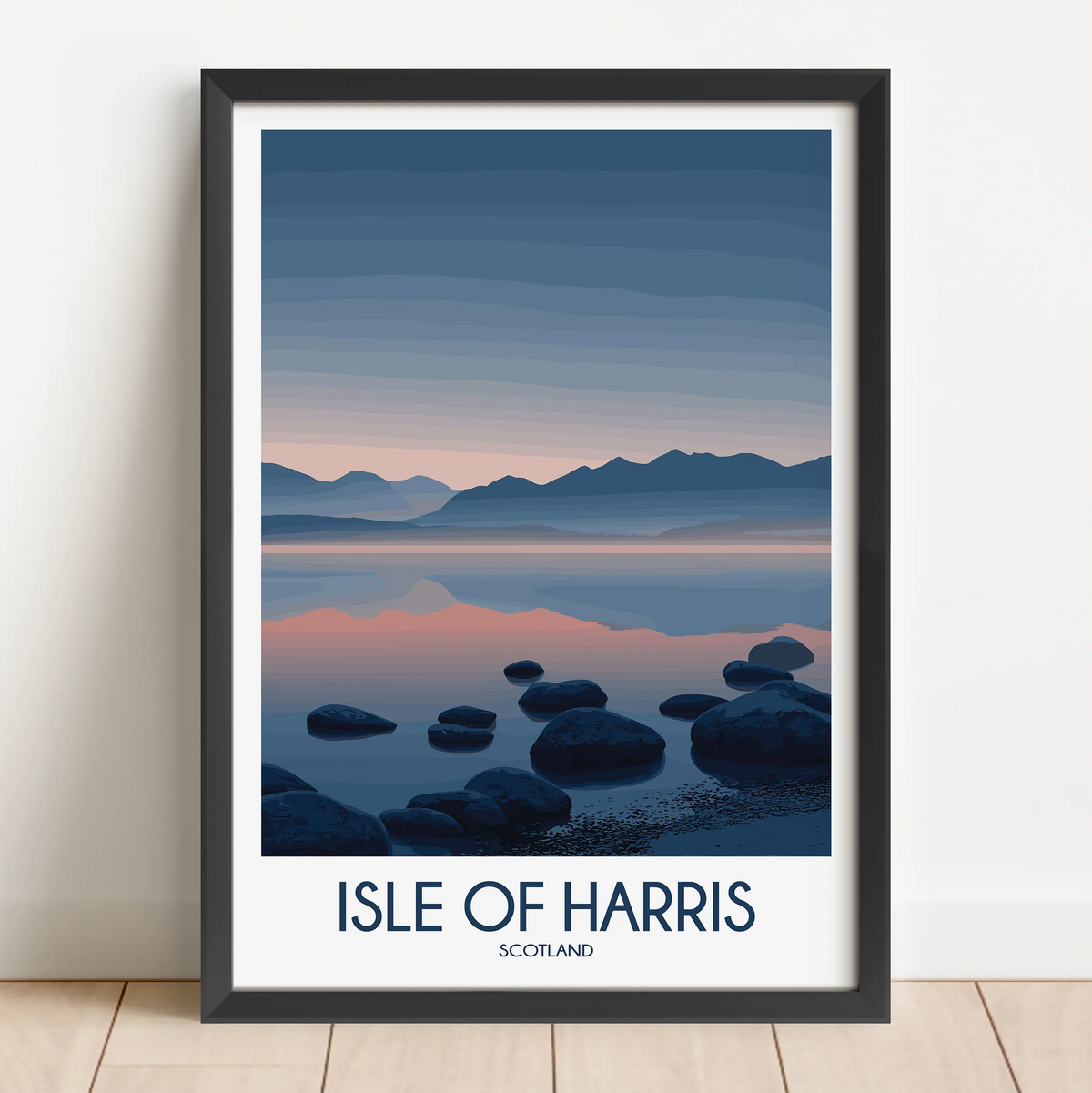 Isle Of Harris Vintage Style Print