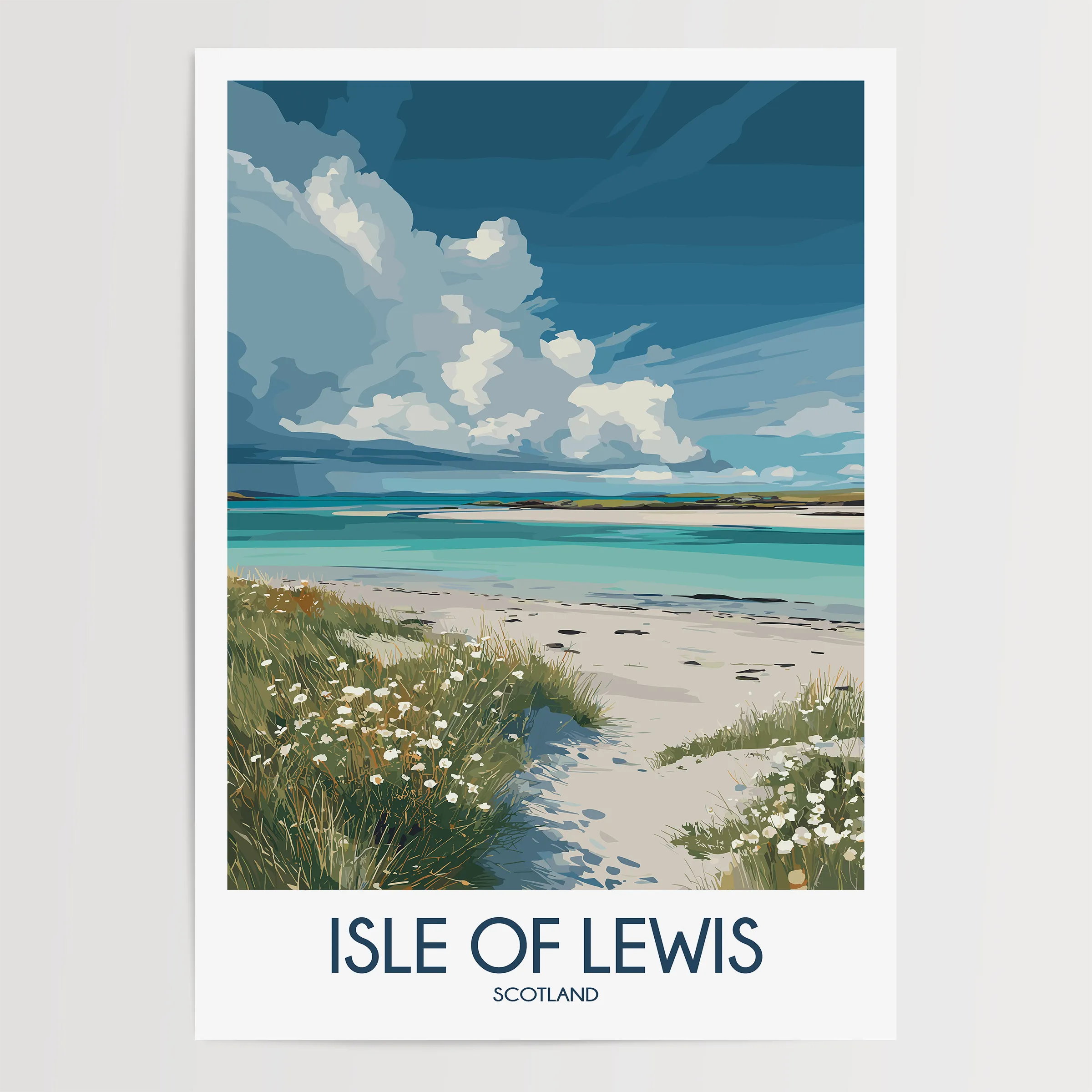 Isle Of Lewis Modern Travel Poster