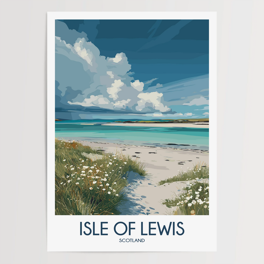 Isle Of Lewis Modern Travel Poster