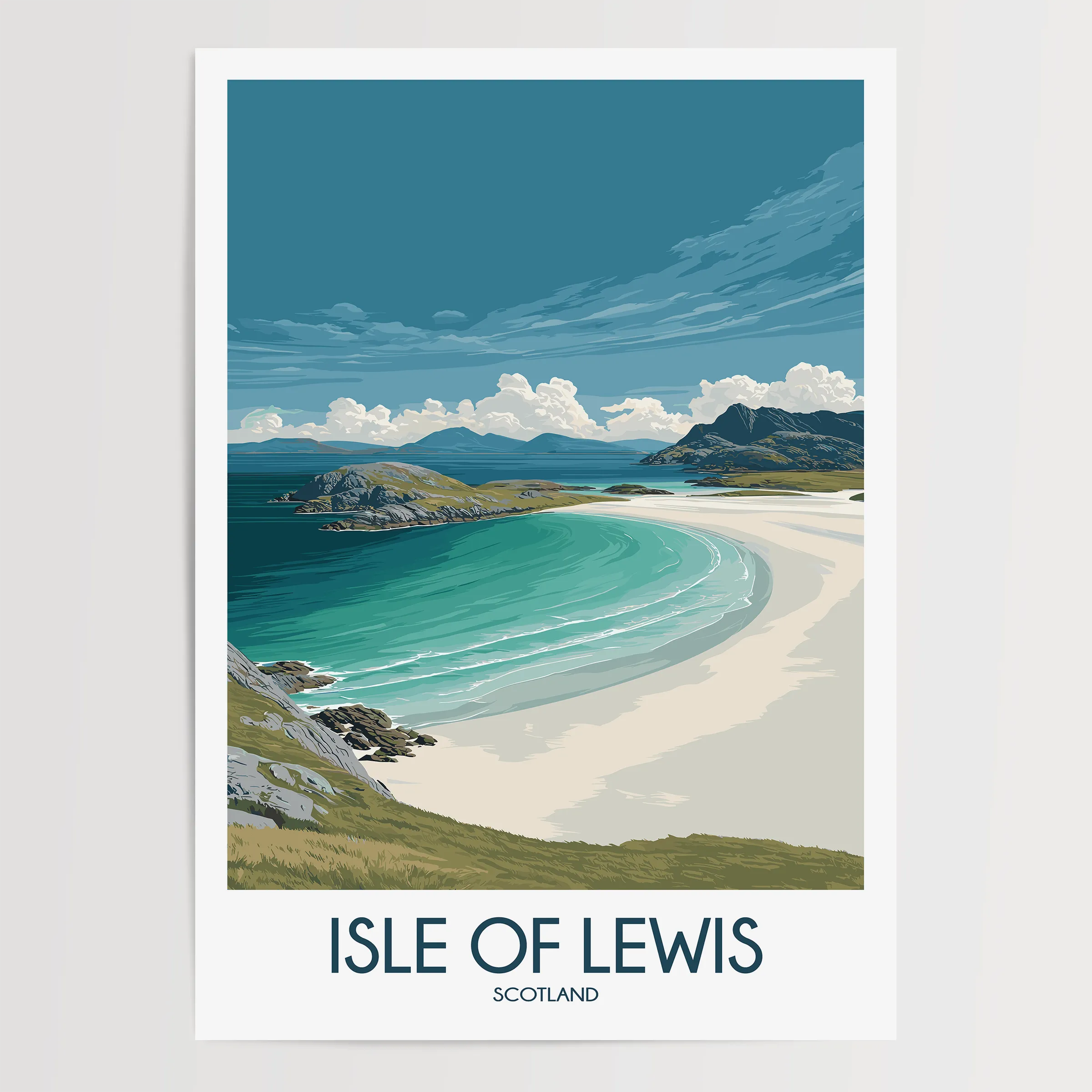 Isle Of Lewis Modern Travel Poster