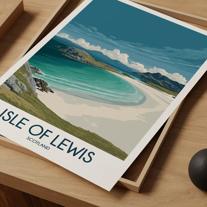Isle Of Lewis Vintage Style Print