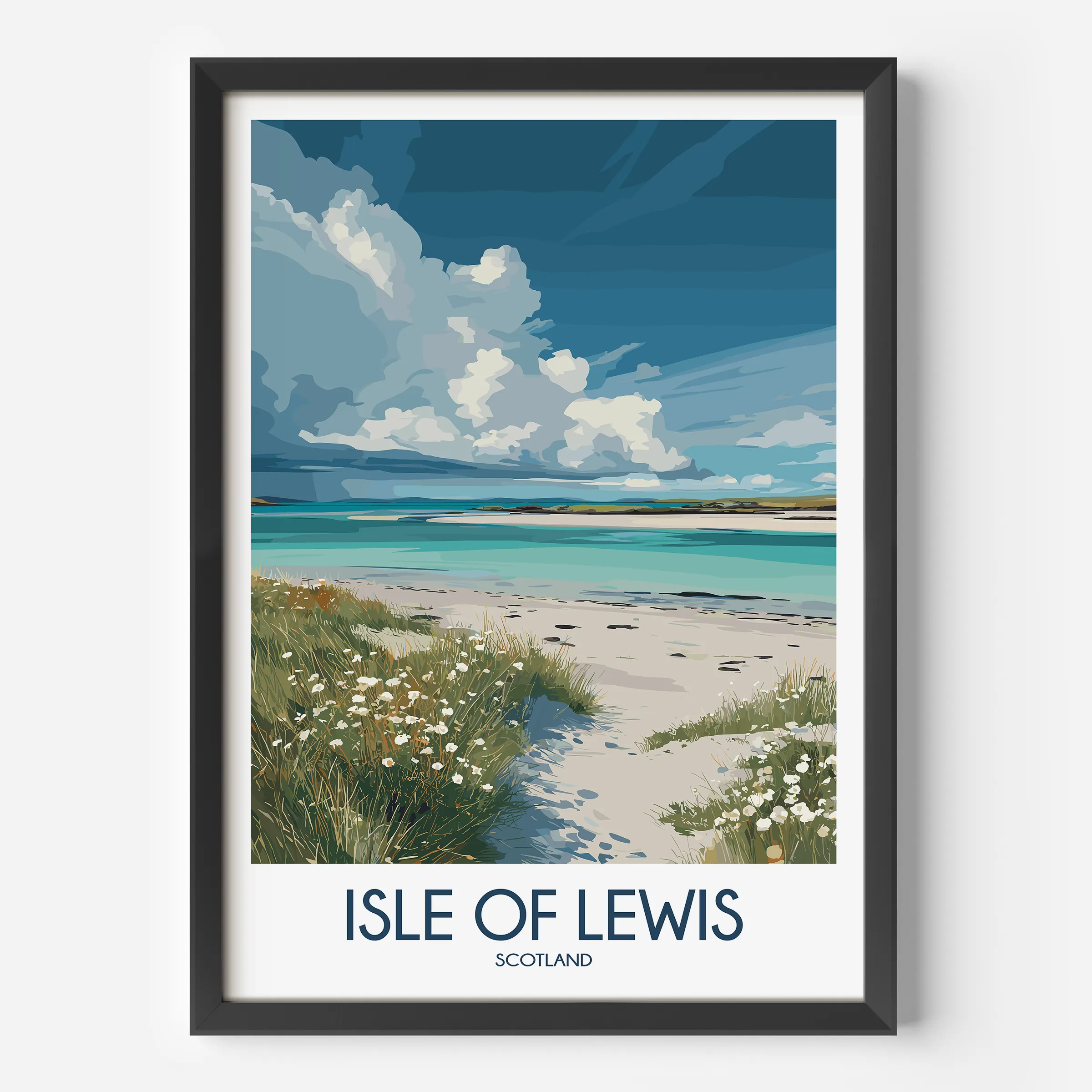 Isle Of Lewis Vintage Style Print