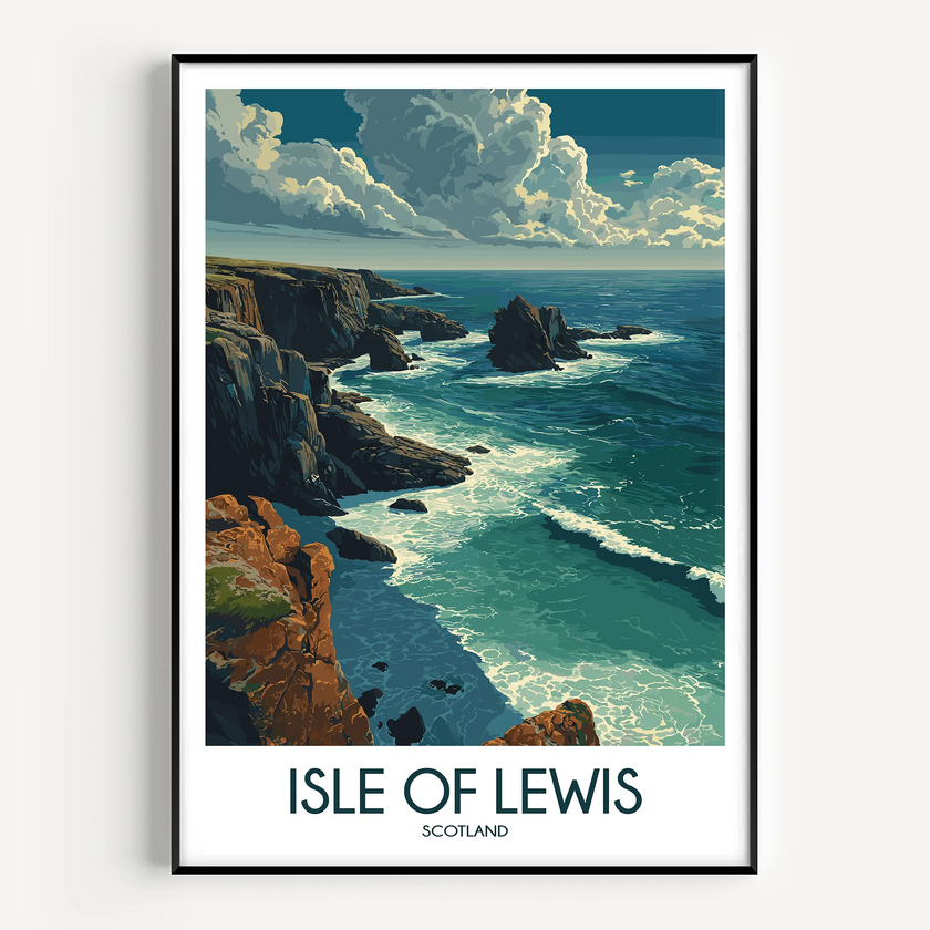 Isle Of Lewis Vintage Style Print