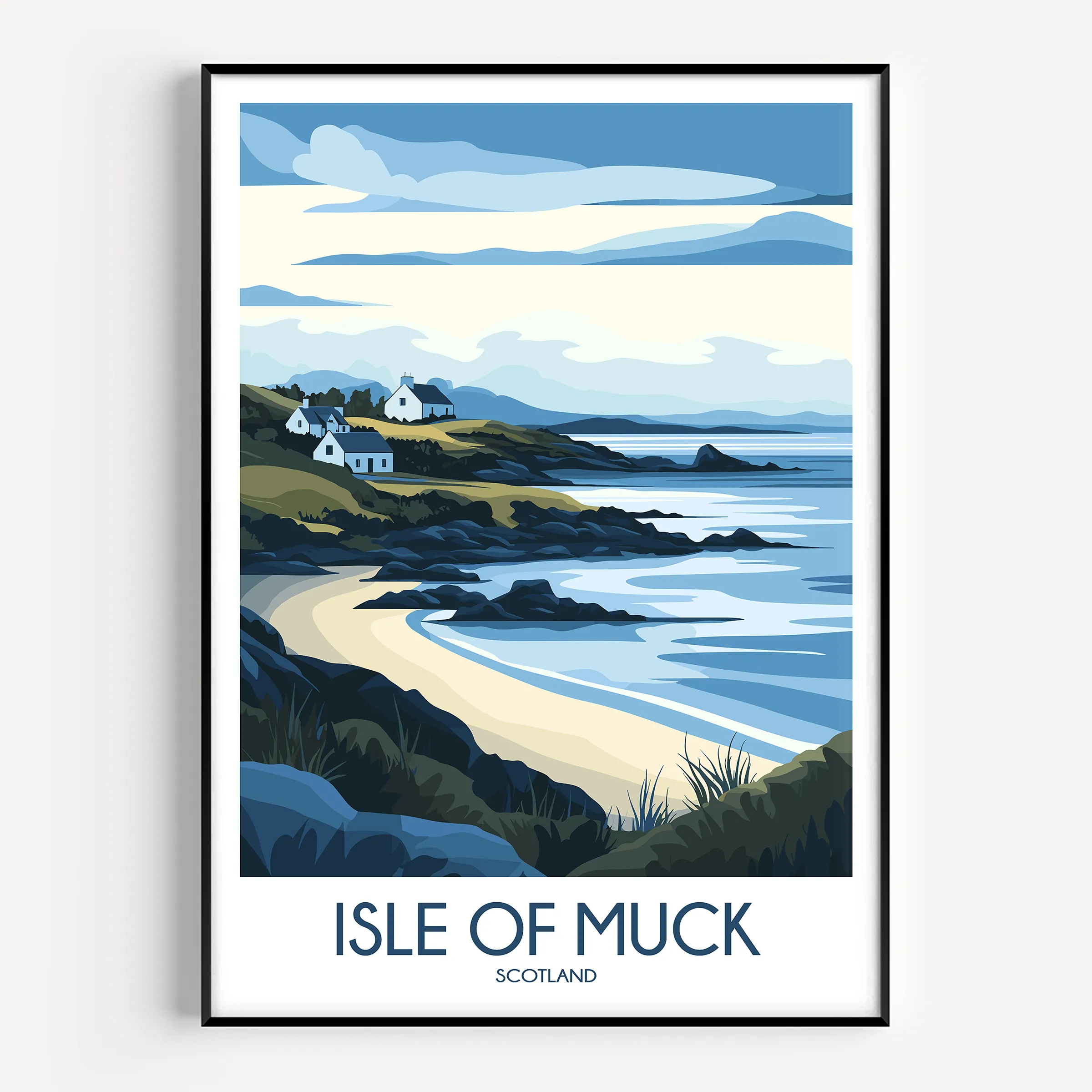 Isle Of Muck Minimalist Wall Art