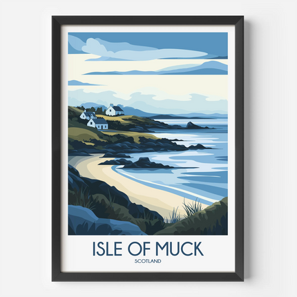Isle Of Muck Souvenir Poster Print