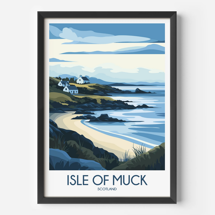 Isle Of Muck Souvenir Poster Print
