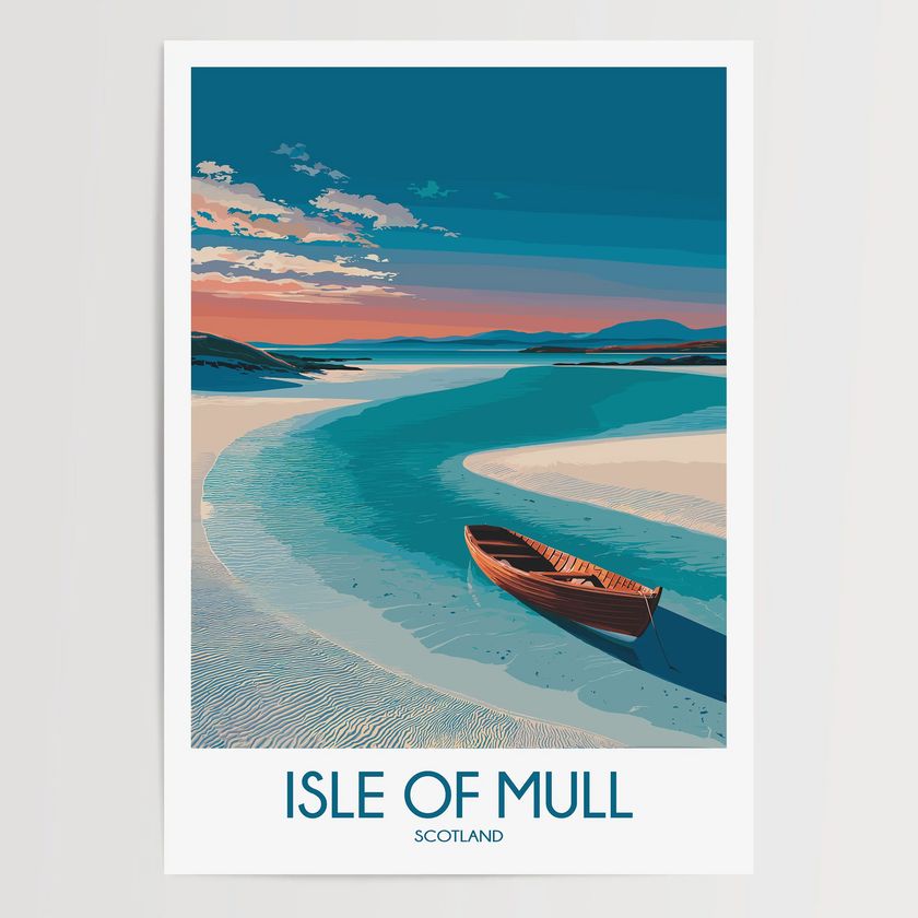 Isle Of Mull Modern Travel Poster