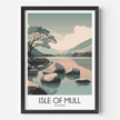 Isle Of Mull Retro Travel Illustration