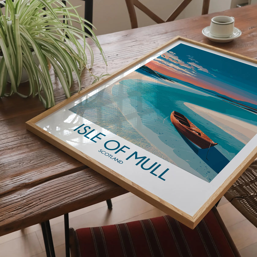 Isle Of Mull Vintage Style Print