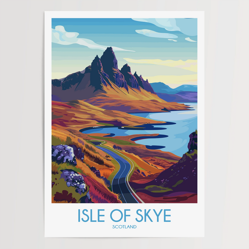 Isle Of Skye Modern Travel Poster