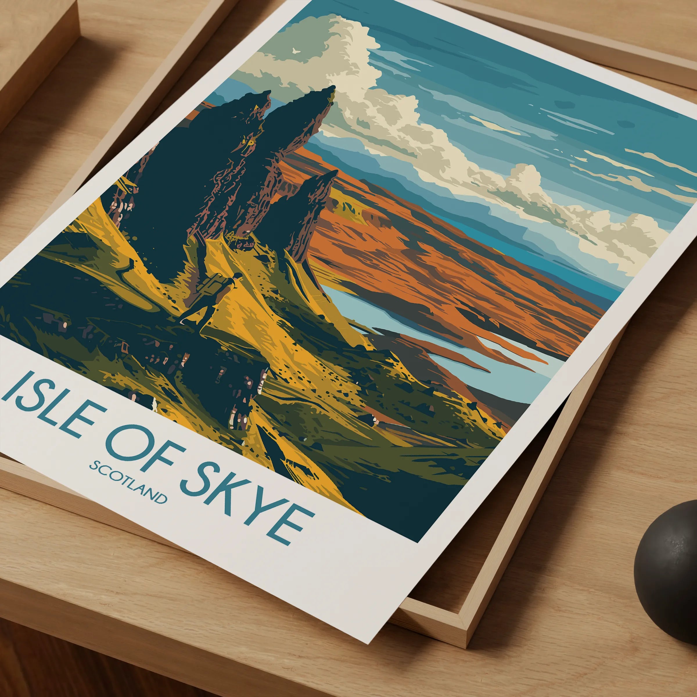 Isle Of Skye Retro Travel Illustration