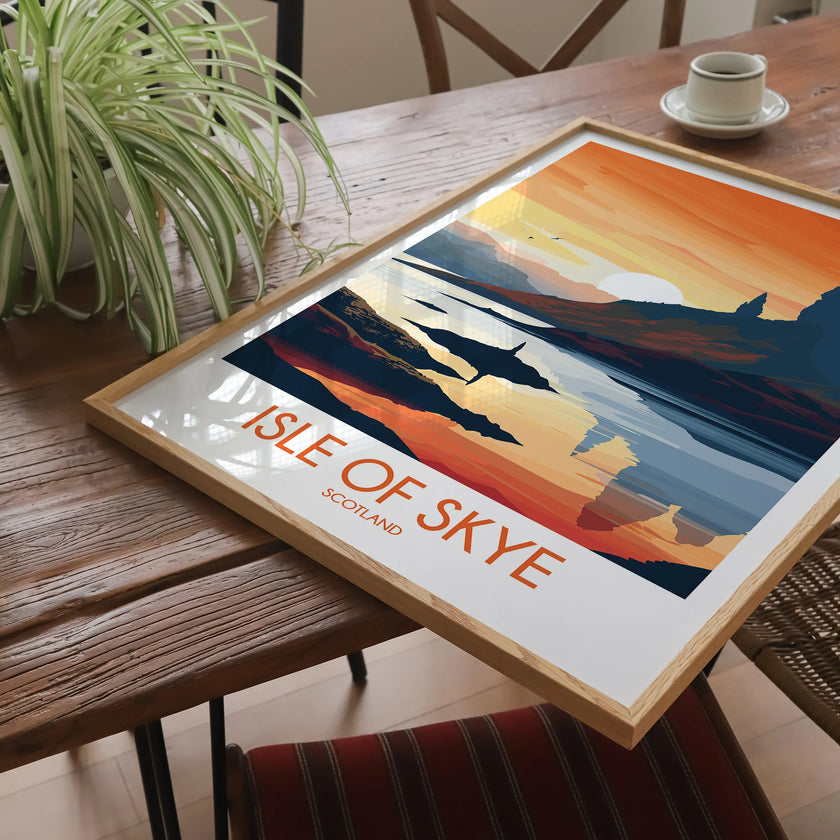 Isle Of Skye Retro Travel Illustration
