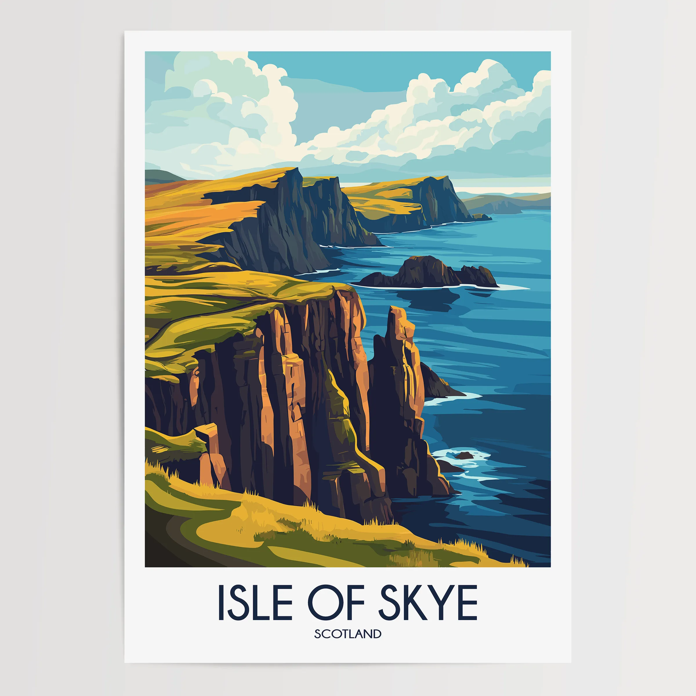 Isle Of Skye Scenic Landscape Art