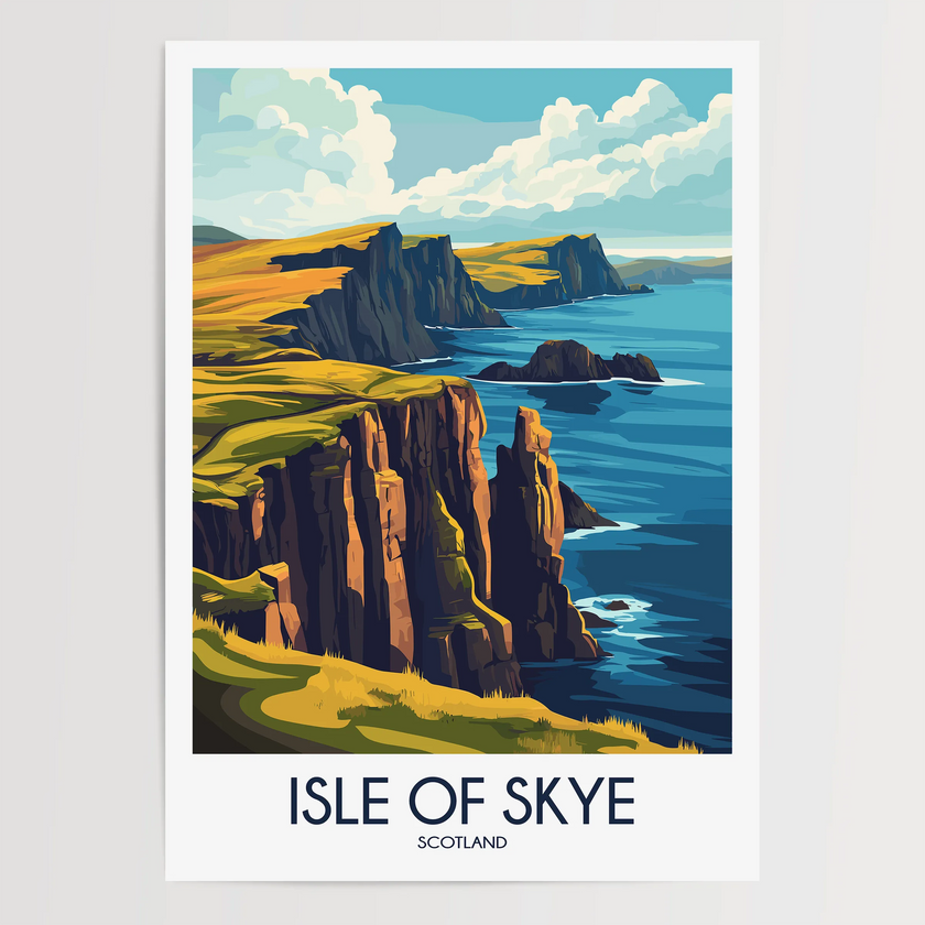 Isle Of Skye Scenic Landscape Art
