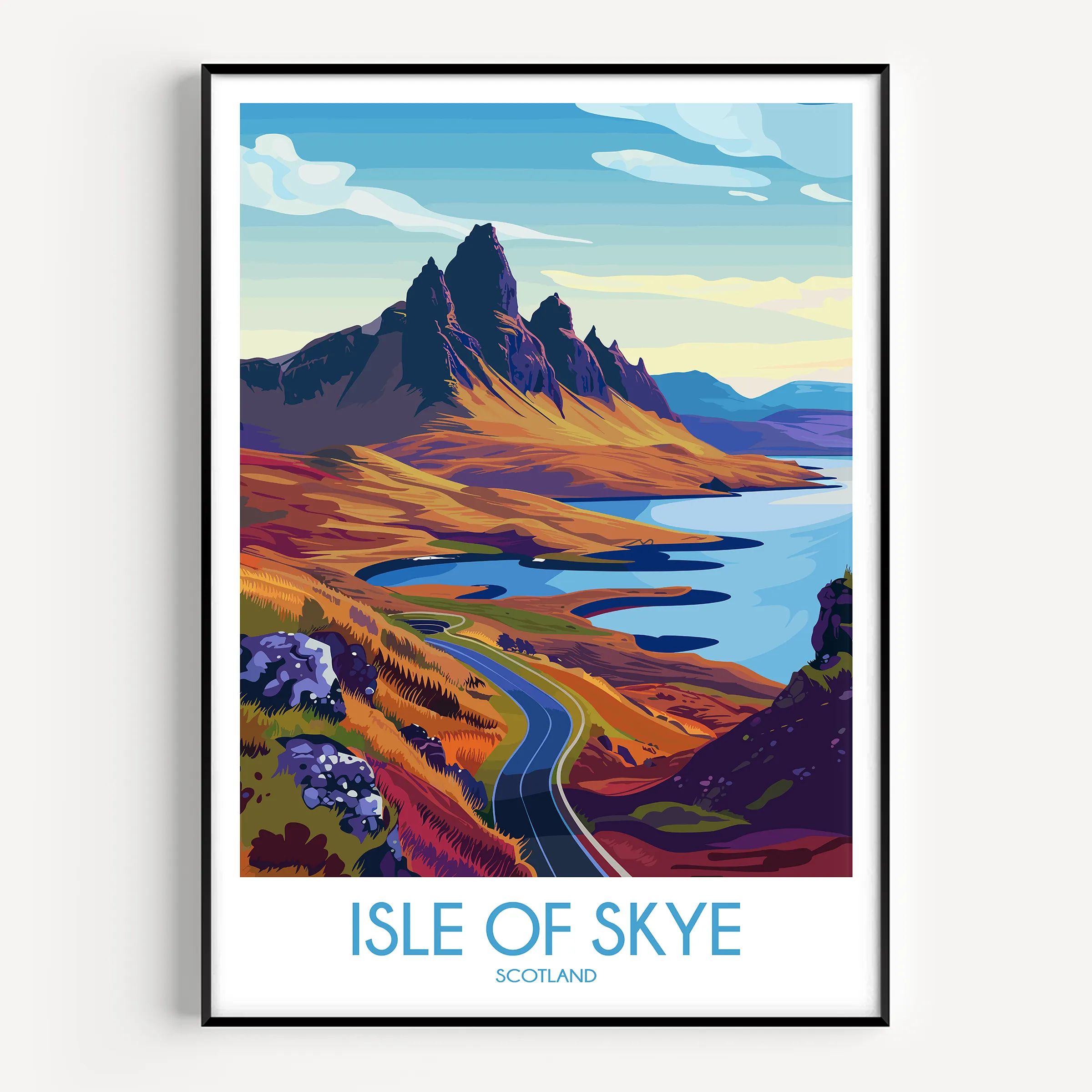 Isle Of Skye Vintage Style Print