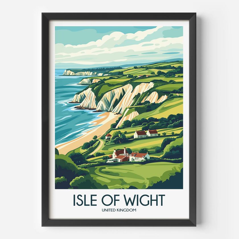 Isle Of Wight Destination Art Gift