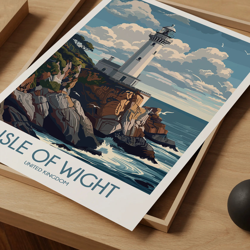 Isle Of Wight Modern Travel Poster