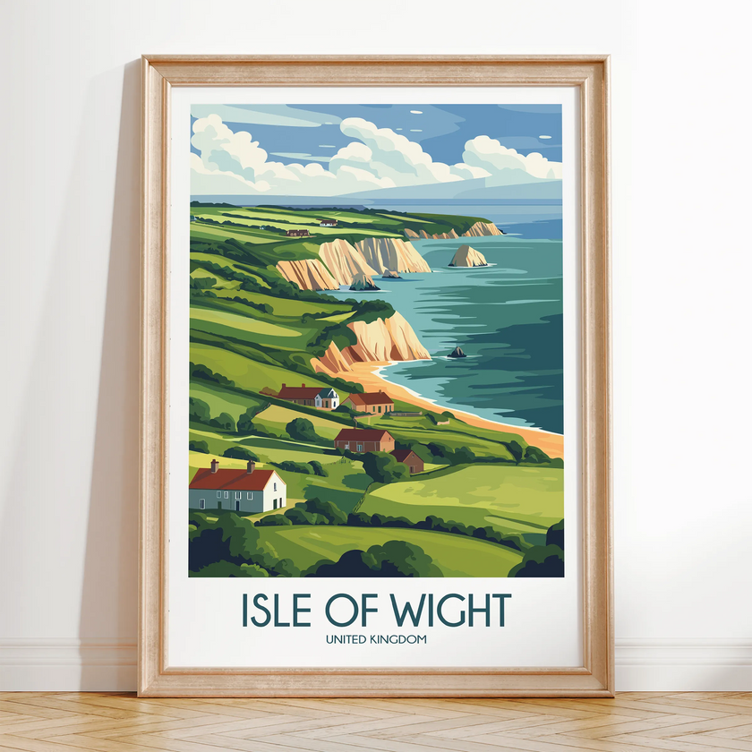 Isle Of Wight Scenic Landscape Art