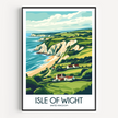 Isle Of Wight Scenic Landscape Art