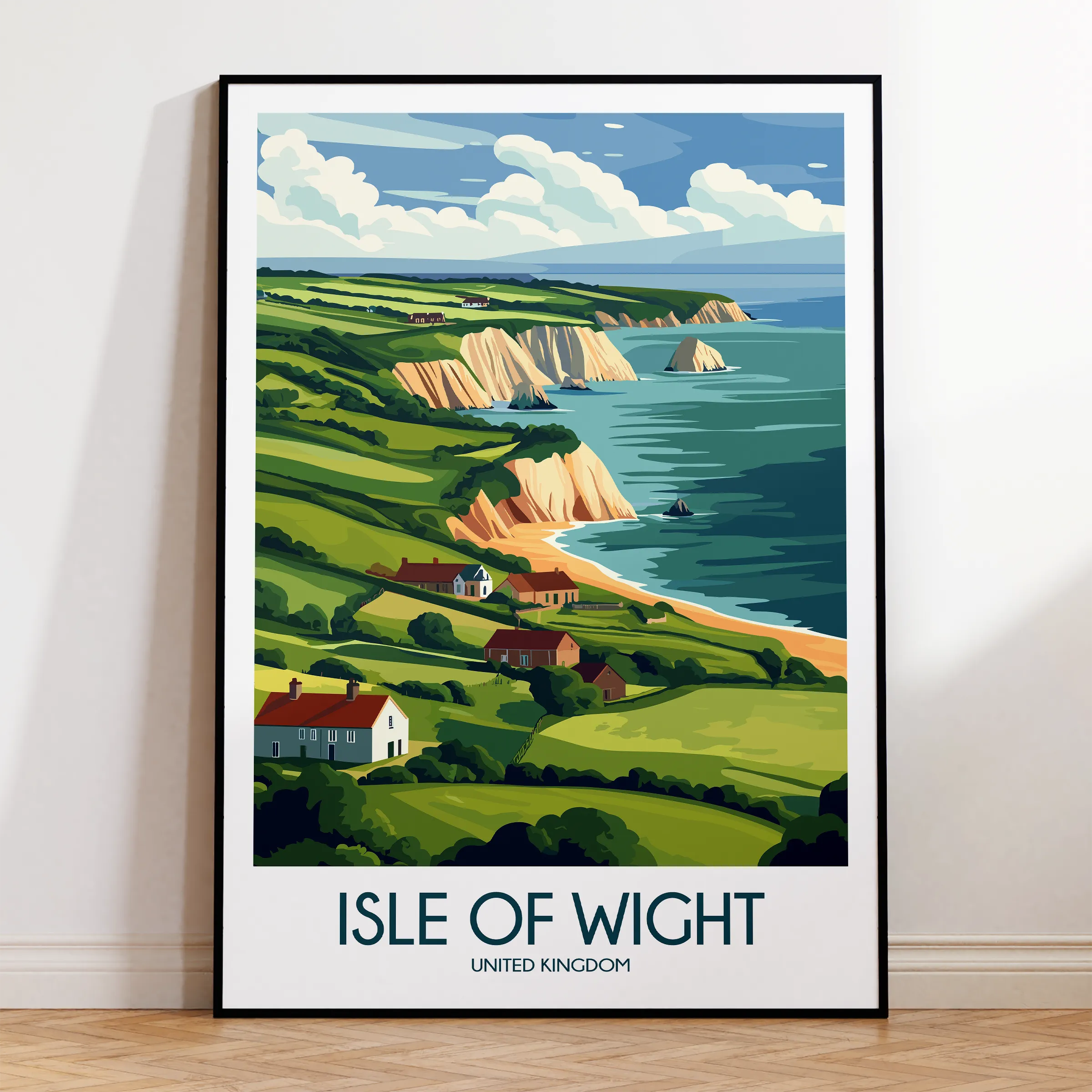 Isle Of Wight Souvenir Poster Print