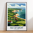 Isle Of Wight Souvenir Poster Print